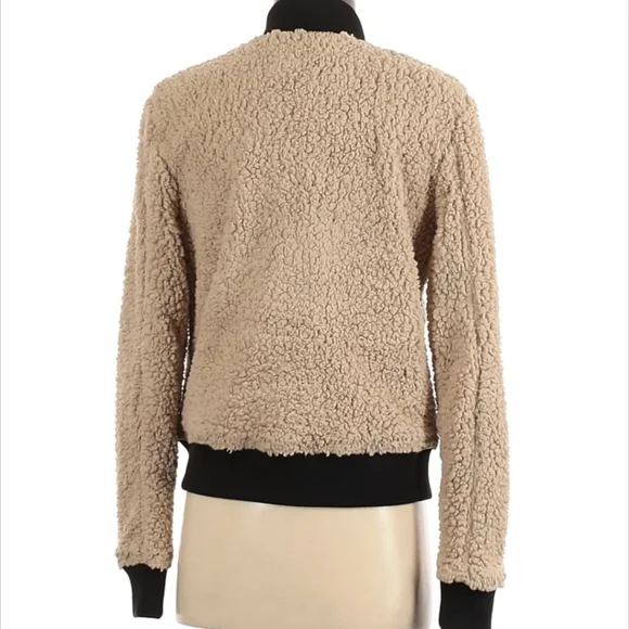 Marrakech Sherpa Bomber Teddy Jacket Anthropologie Fleece Coat - Picture 4 of 10